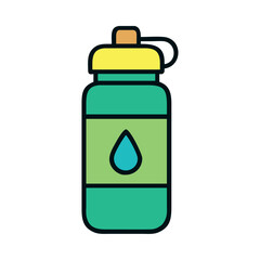 Reusable water bottle for hydration on the go