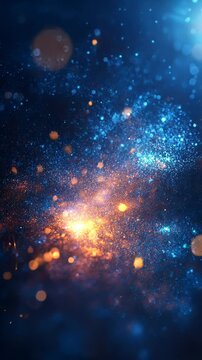Abstract cosmic swirl, energy burst, nebula background, design element