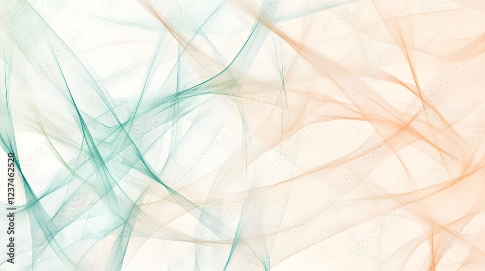 Wall mural soft colorful abstract background with flowing light textures