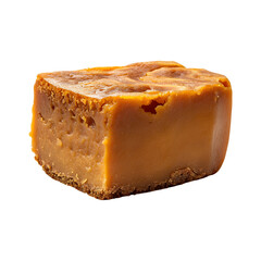 Sweet Potato Cake with Cheese Isolated on Transparent Background