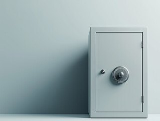 Secure Metal Safe with Combination Lock in Minimalist Setting
