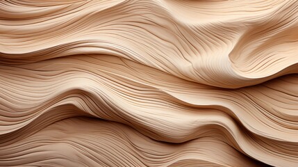 Obraz premium Abstract Beige Waves: A Study in Smooth Curves and Textured Layers