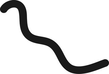 Abstract Decorative Swirl Line