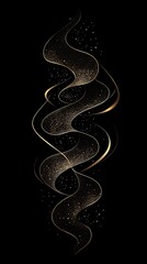 Fototapeta premium Abstract Islamic background with fluid golden shapes