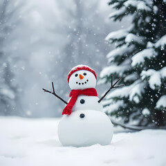 Obraz premium Snowman