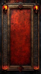 Decorative Islamic background featuring elaborate floral patterns, intricate design, and cultural aesthetics concept