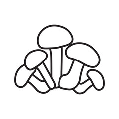basidiomycota line icon