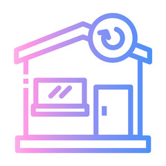 homepage Line Gradient Icon