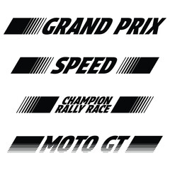 Racing halftone text lines