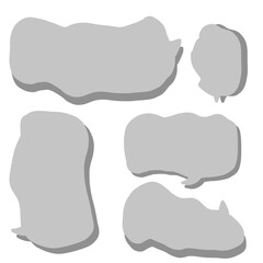 グレーのネガティブ吹き出し