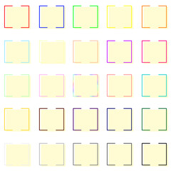 メッセージを入れられる正方形囲み素材25