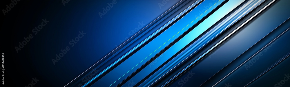 Leinwandbilder diagonal blue lines creating abstract modern background