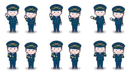 パイロットの男女 03