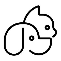 cat Line Icon