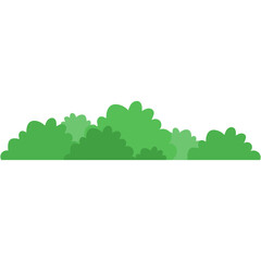 Obraz premium Cartoon Grass Decorative. Vector Illustration Isolated on White Background.