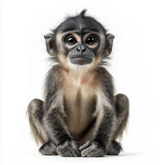 Fototapeta premium Monkey isolated on white background.