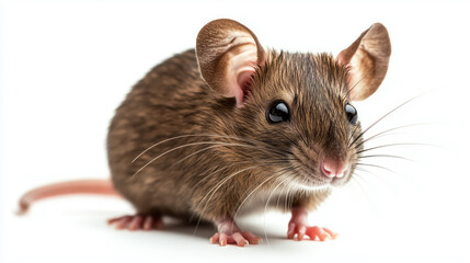 Rat isolated on white background.