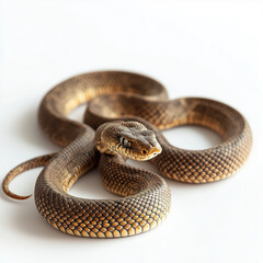 Obraz premium Snake isolated on white background.