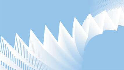 Blue sky abstract zig zag pattern background for fabric style