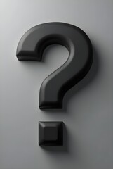 Modern Bold Question Mark Symbol with Rounded Edges for Contemporary Designs