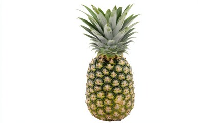 Fototapeta premium Fresh Pineapple Isolated on White Background for Culinary Use