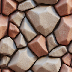 Fototapeta premium Timeless Earth Tone Stone Material for Durable Elegant Walls and Architectural Facades