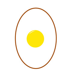 frying egg doodle line illustration