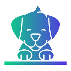 dog Gradient icon