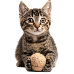 Obraz premium Cat isolated on transparent background