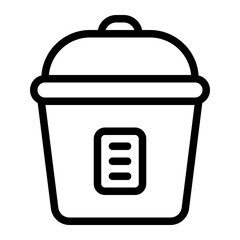 Rice Cooker Line Icon