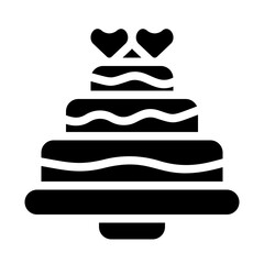 Wedding Cake Solid Icon