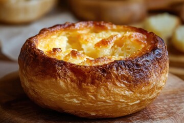 Golden Brown Yorkshire Pudding Baked To Perfection