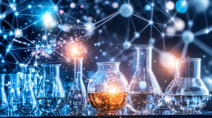 Scientific Glassware for Chemical Background in Laboratory Research