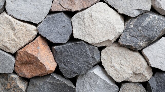 Stone wall texture, outdoor background, construction material, design element
