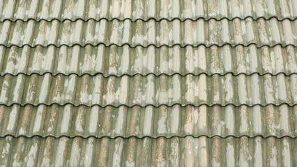 House tile roof as background or texture