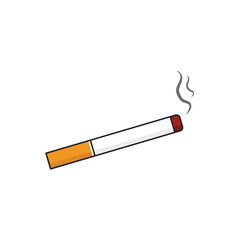 Cigarette icon flat design
