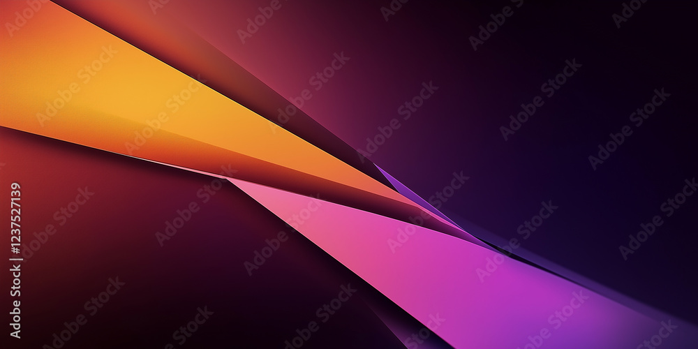 Aufkleber Abstract geometric background with intersecting diagonal shapes creating dynamic composition