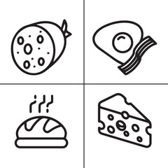 National Cereal Day,food, cup, soup, coffee, hot, dish, drink, meal, bath, toilet, spoon, dinner, breakfast, bowl vector design icon symbol set 