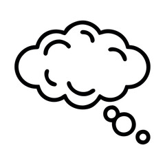 Thought Cloud Abstract Thinking Icon
