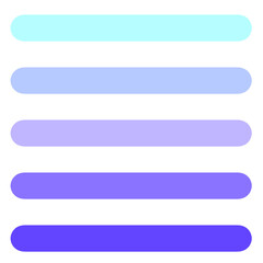 Fototapeta premium 丸角バナーのシンプルデザイン素材 青系