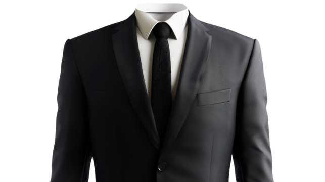 Elegant business suit with transparent background: perfect for easy integration - Powered by Adobe
