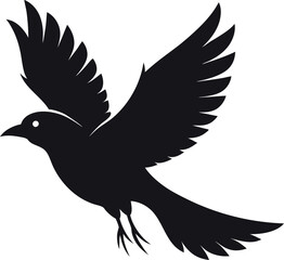  flying bird vector silhouette