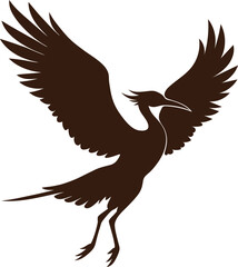  flying bird vector silhouette