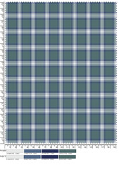 Plaid fabric pattern, blue, brown, cream, seamless for textiles, and for designing clothes, skirts or decorative fabrics. Vector illustration.
