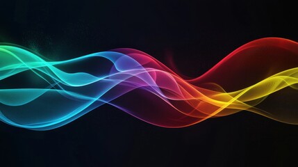 Abstract Colorful Wave Background