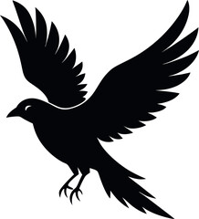  flying bird vector silhouette