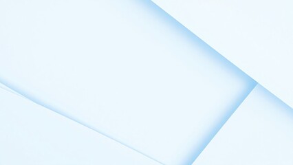 Abstract Light Blue Geometric Background with Overlapping Shapes and Soft Shadows
