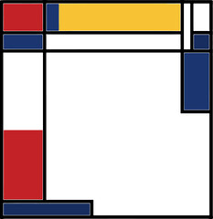 Mondrian art frame