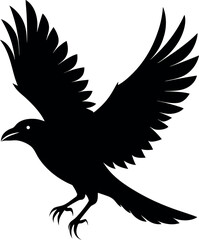 eagle vector illustration  flying bird vector silhouette