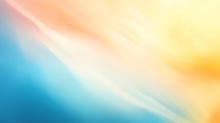 Gentle flowing colors of blue and orange, resembling soft waves that convey a feeling of peaceful motion and tranquility through the delicate color transitions.